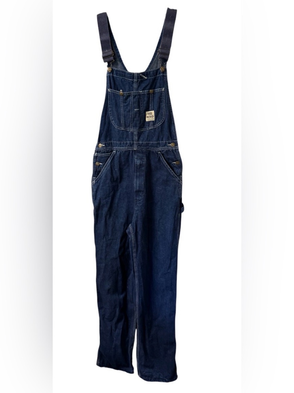 vintage Reed Authentic Workwear denim bib overalls 28/31